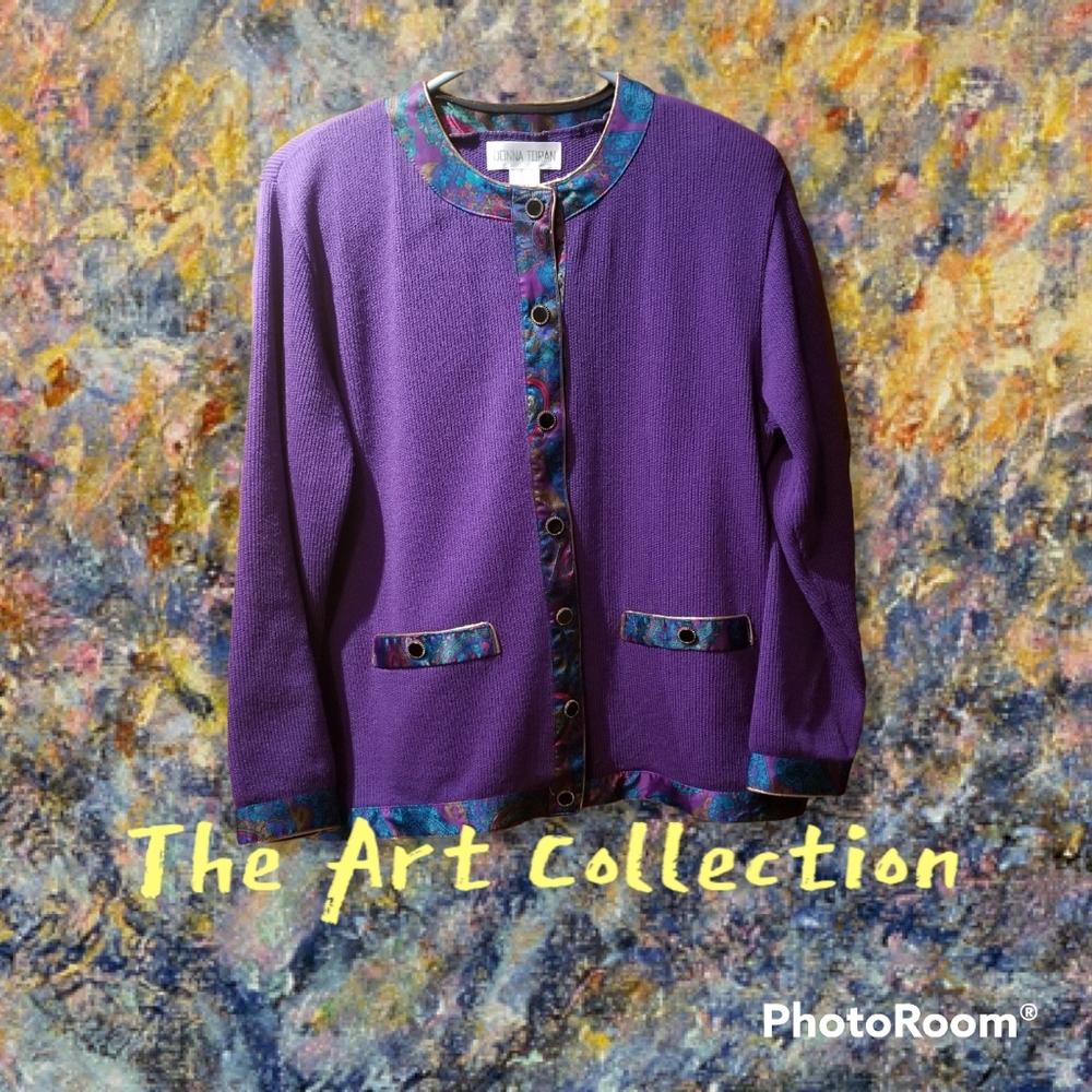 Vintage Donna Toran Purple Blazer